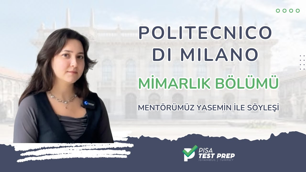 POLIMI MİMARLIK MENT&Ouml;R&Uuml;M&Uuml;Z YASEMİN İLE S&Ouml;YLEŞİ