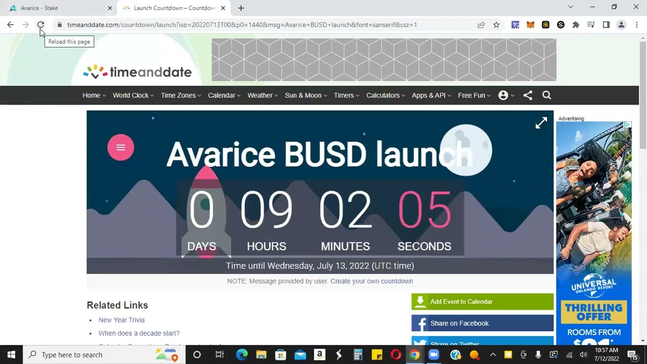 Avarice BUSD Lobby Launch - Lending Contract Demo - 8 BNB Withdrawal