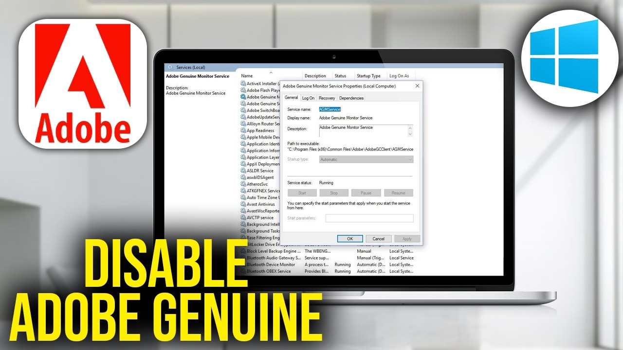 How To Disable Adobe Genuine Service Alert in Windows