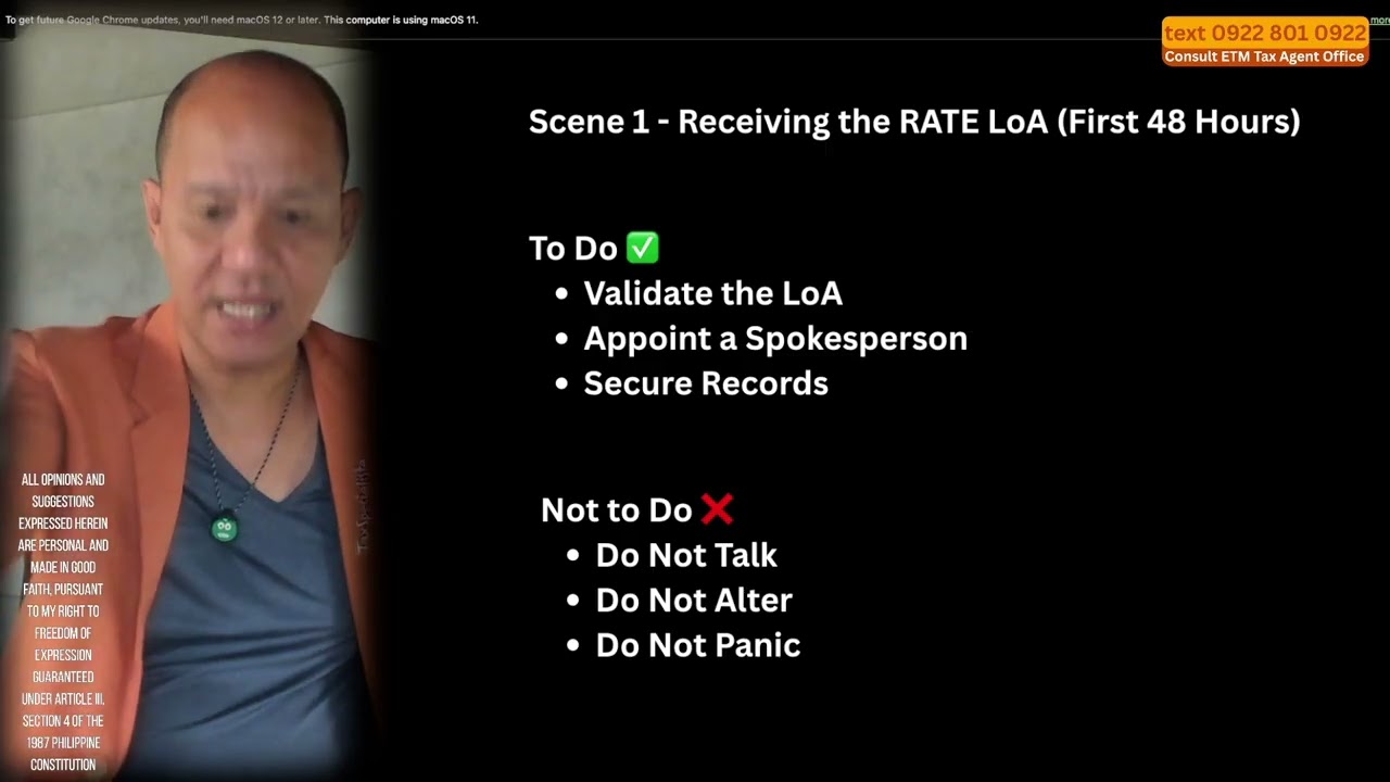 Run After Tax Evaders? Run Smarter: LoA To-Do vs Not-To-Do Checklist