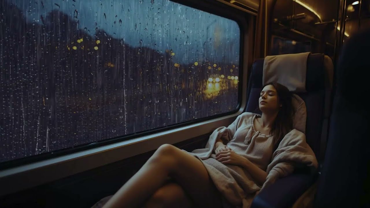 Gentle Rain on the Train ASMR for Sleep | 99% Sounds for Sleep Meditation, Stress Relief