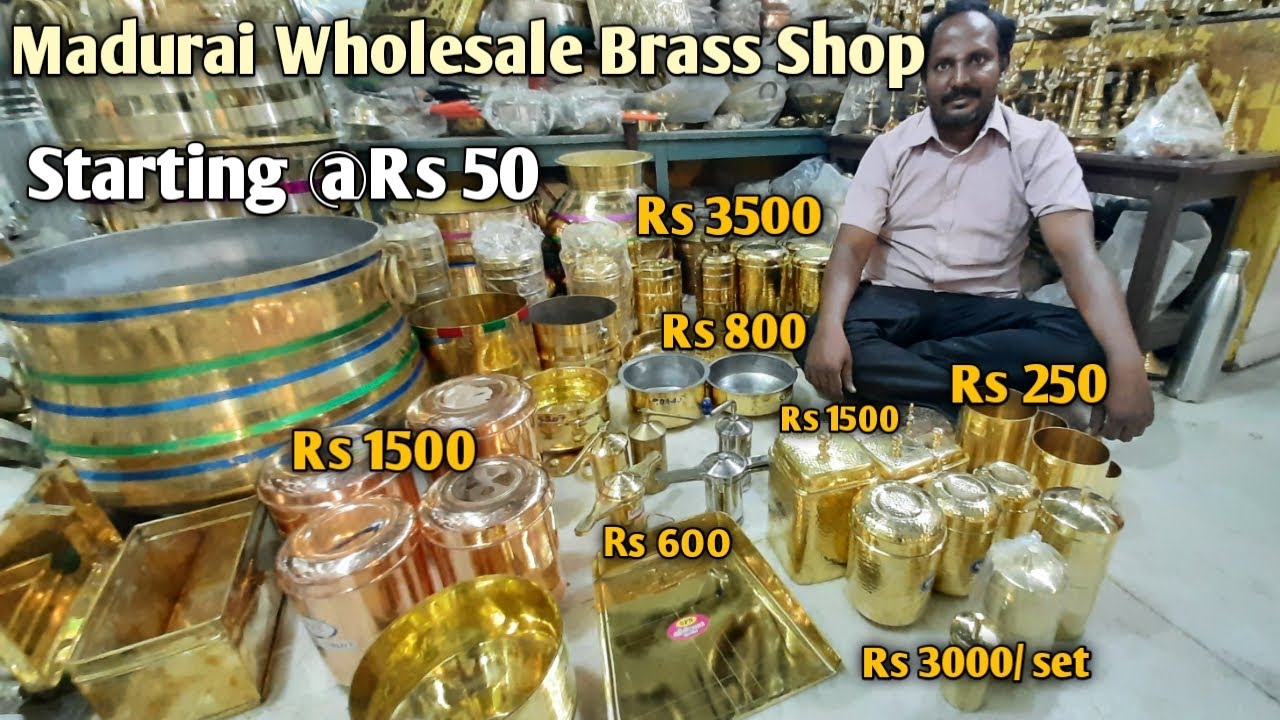 Brass & Bronze Wholesale Utensils Starting @100 / புது விதமான பித்தளை பாத்திரங்கள்/ Meenakshi metals