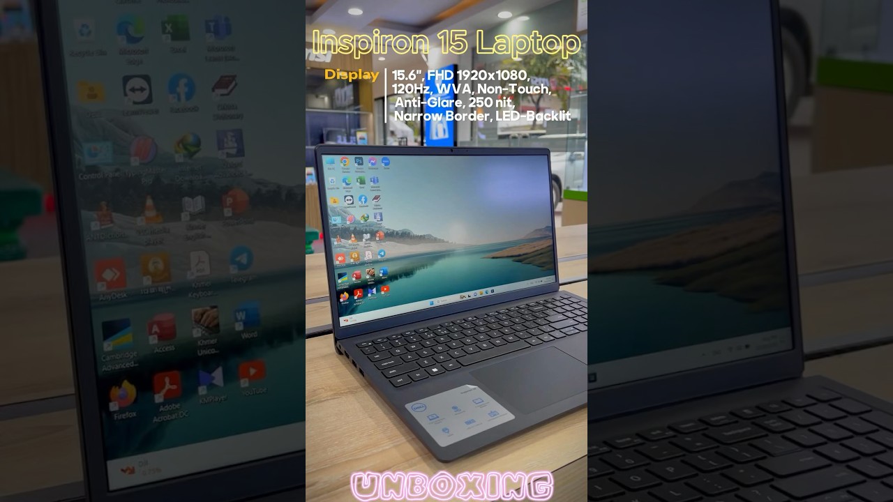 Dell Inspiron 3520 i7 12th generation, Unboxing Color Cabon Black #inspiron  #dell