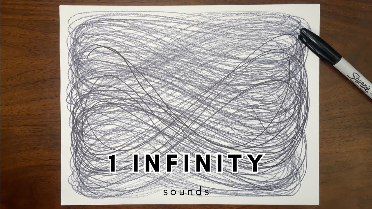 Piece #65: Infinity Sounds, ASMR, Art of the Day, Background Sound, #scribbles #scribble_art #sound