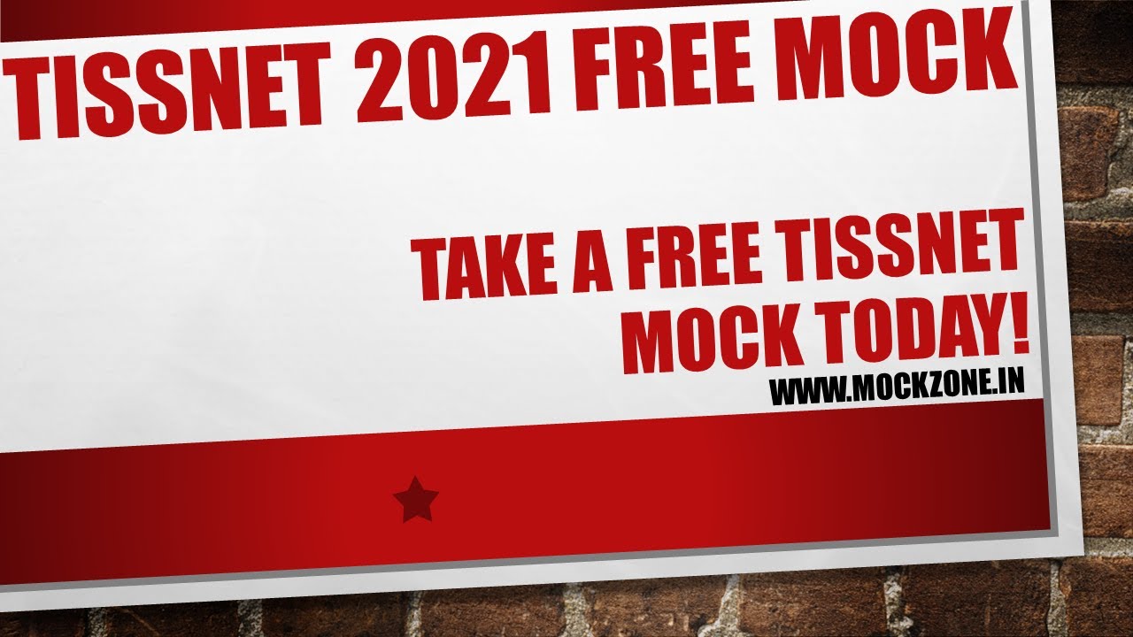 TISSNET 2021 Free Mock || Take a Free TISSNET Mock Today || Must Watch