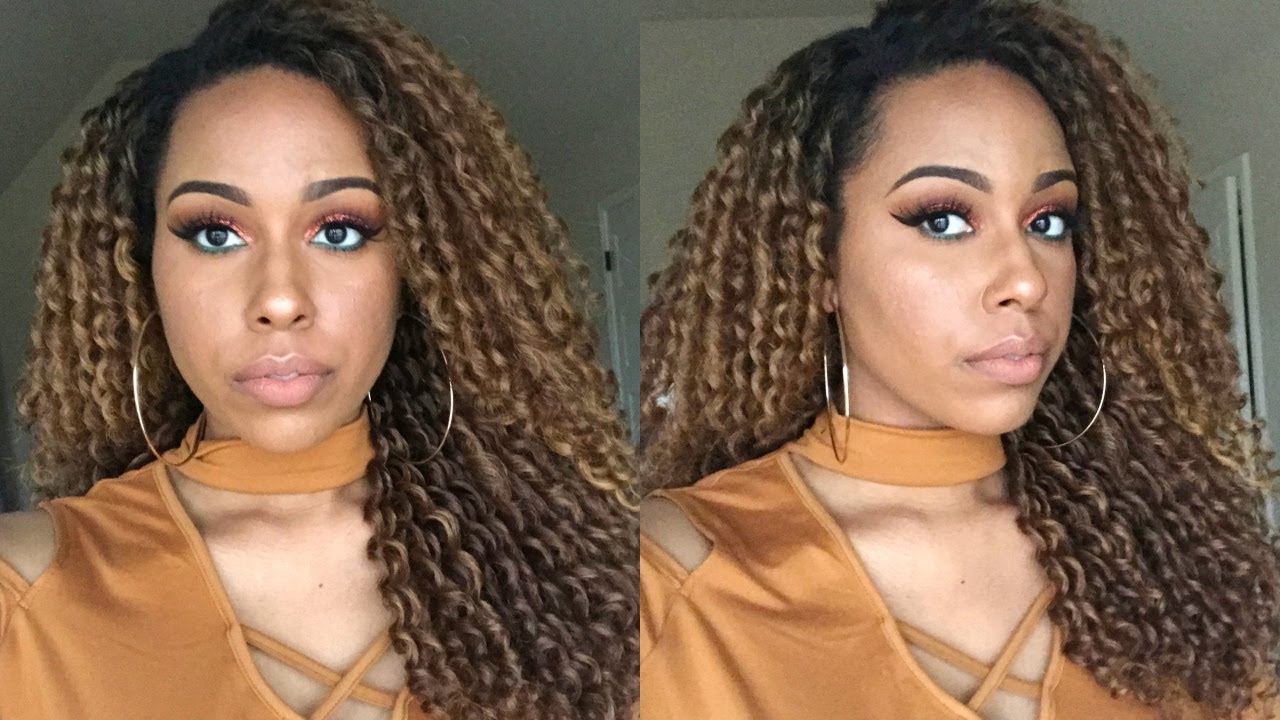 $30 | Honey Blonde Curls! | Outre Synthetic Lace Wig Dominique | Sistawigs.com