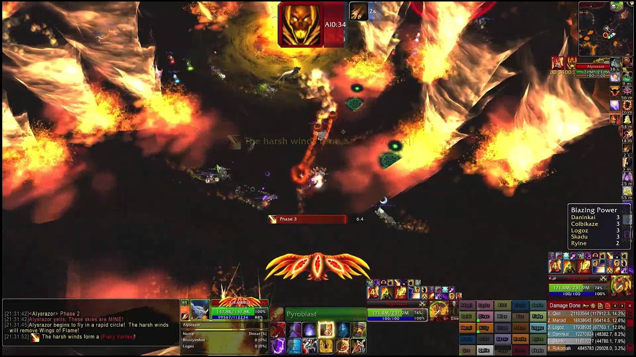 Alysrazor 25man Heroic - Raiding Rainbows (Mage PoV)
