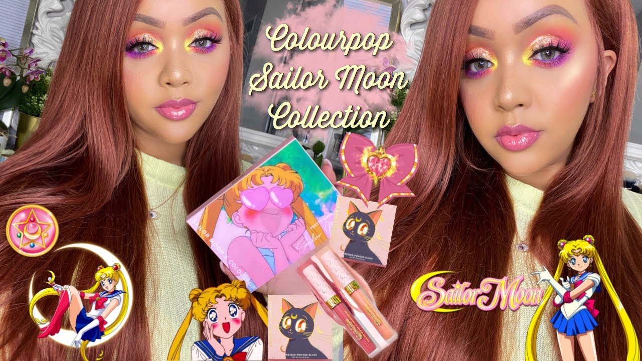 COLOURPOP x SAILORMOON 🌙  FULL COLLECTION REVIEW,  TUTORIAL & SWATCHES