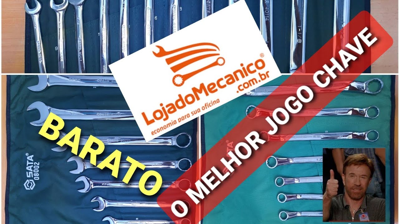 JOGO DE CHAVE COMBINADA SATA ST08002SJ ST08007SJ ST09074SJ