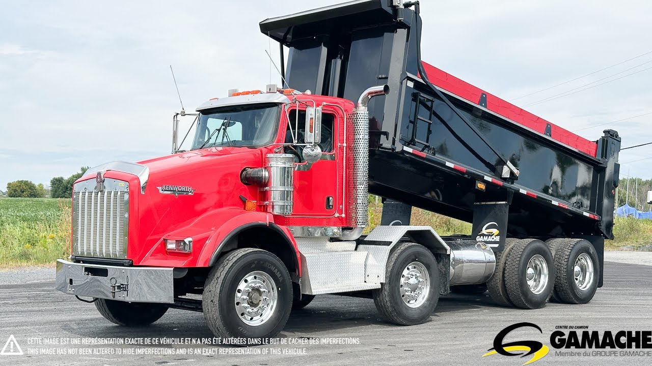 c 36743: 2008 KENWORTH T800 BENNE BASCULANTE / CAMION DOMPEUR 12 ROUES