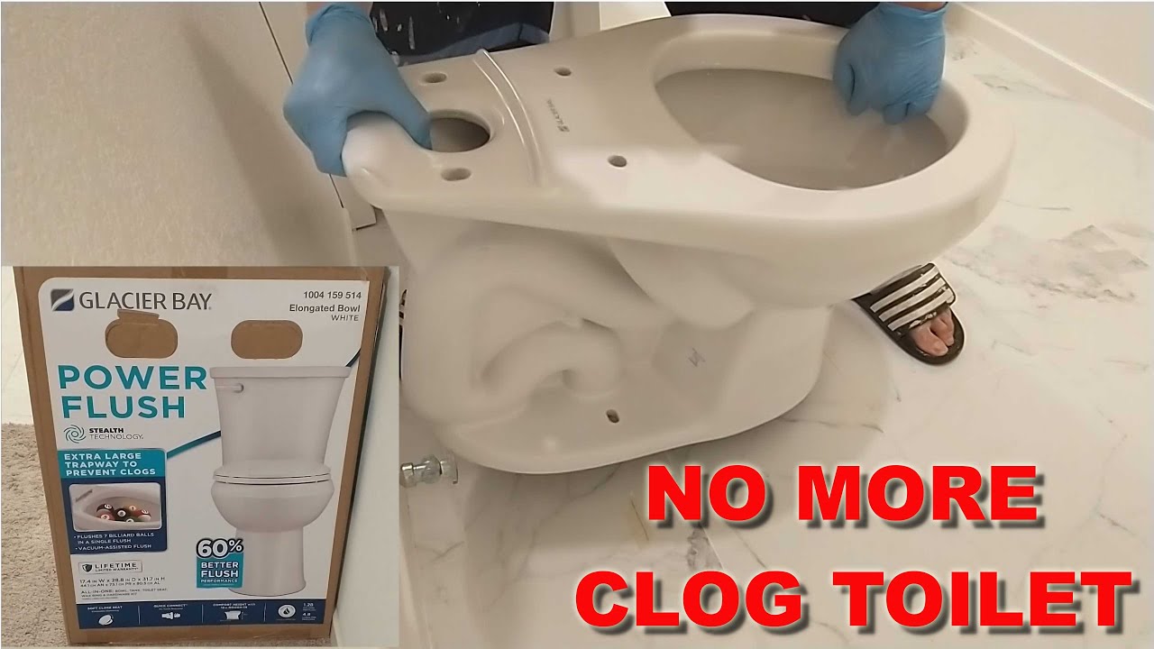 How to Install Glacier Bay Power Flush Toilet Bowl and Toilet Spacer for New Tiled Flooring