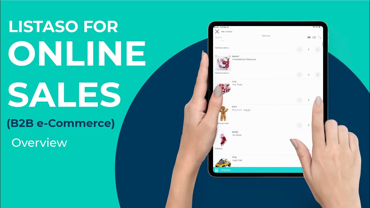 Listaso for online sales (B2B e-Commerce) - Overview