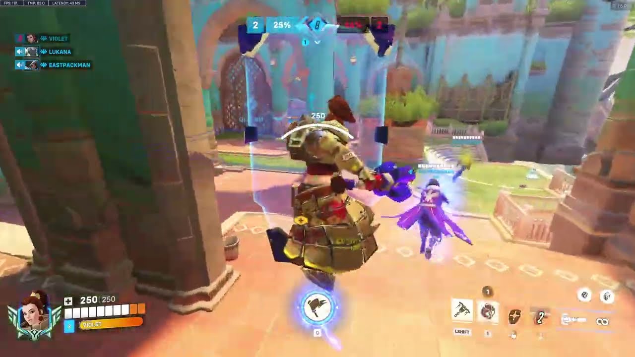 200 IQ Бригитты! Геймплей за Фиолетовую Бригитту в Overwatch 2, 17-й сезон