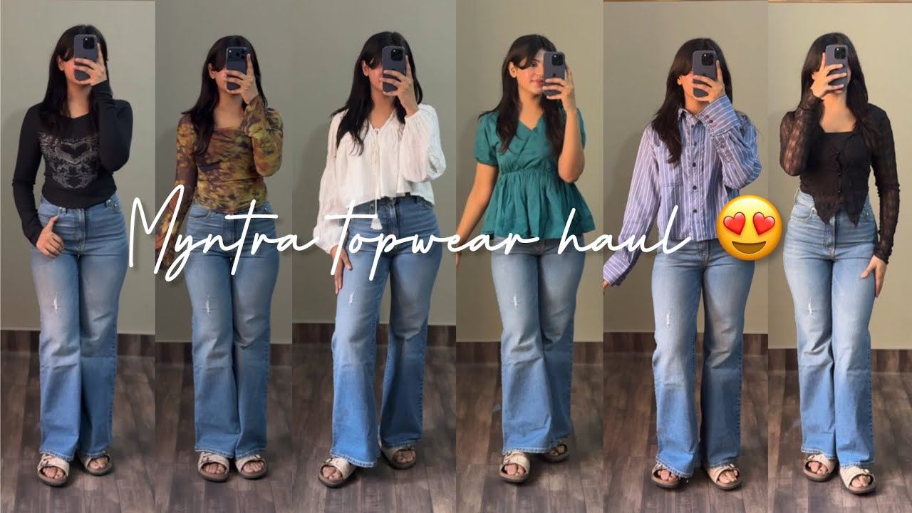HUGE* MYNTRA TOP HAUL😍|| *AFFORDABLE* & *TRENDY* Tops|| COLLEGE MUST HAVE TOPS 🎀