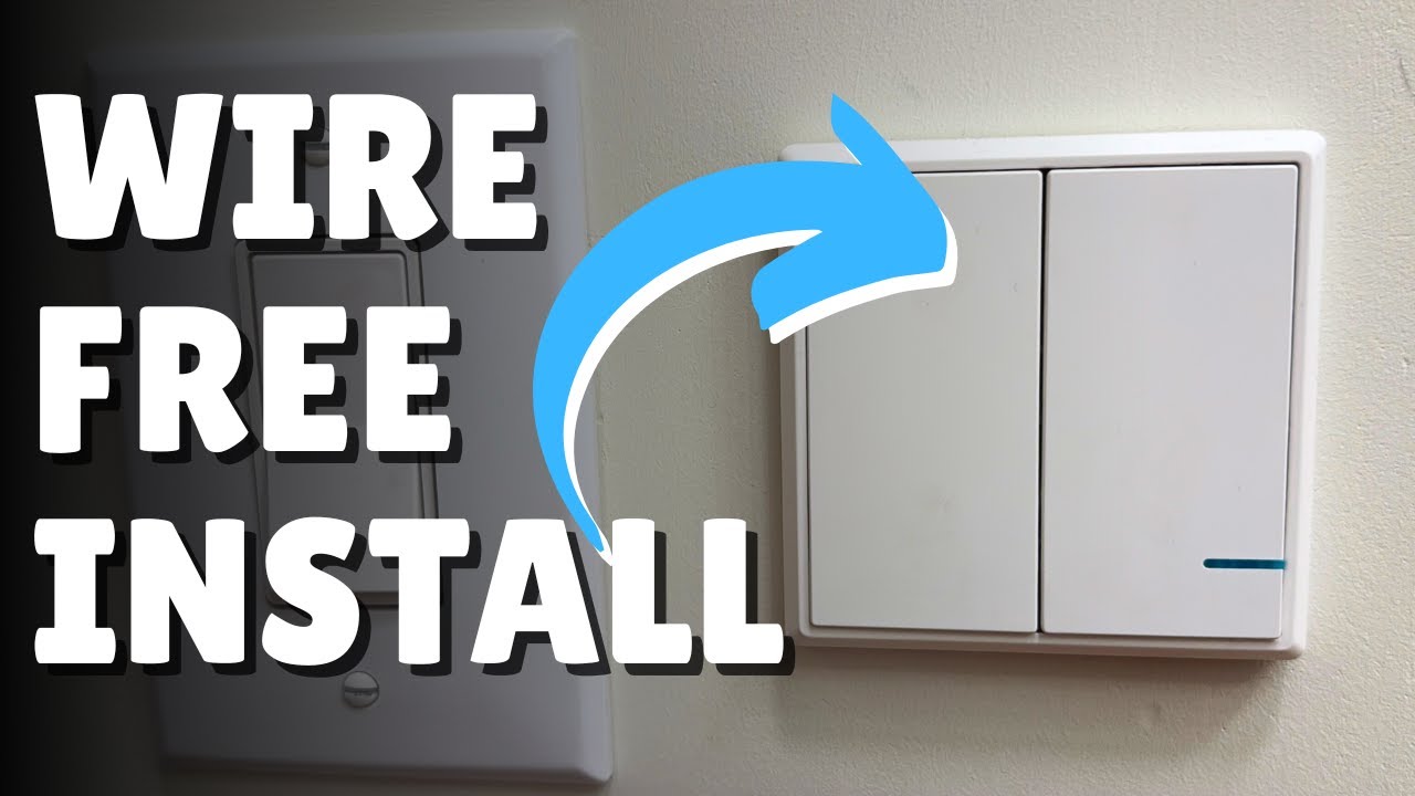 WIRE FREE INSTALL! Thinkbee Wireless Light Switch and Receiver Kit