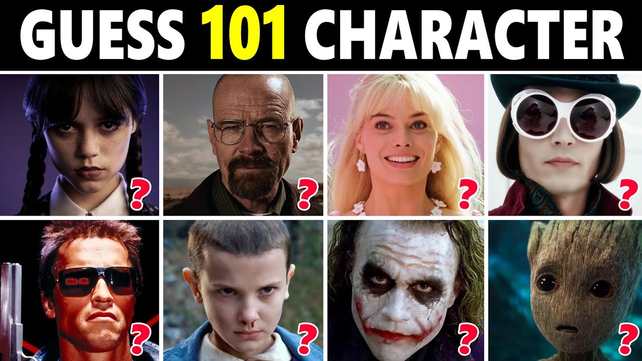 Угадай 101 персонажа фильмов и сериалов! Викторина 🎬✅