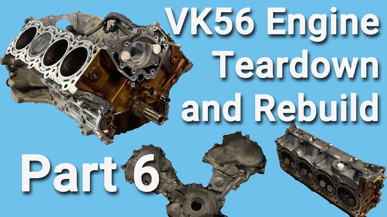 Ремонт двигателя VK56, часть 6 (разборка до блока)