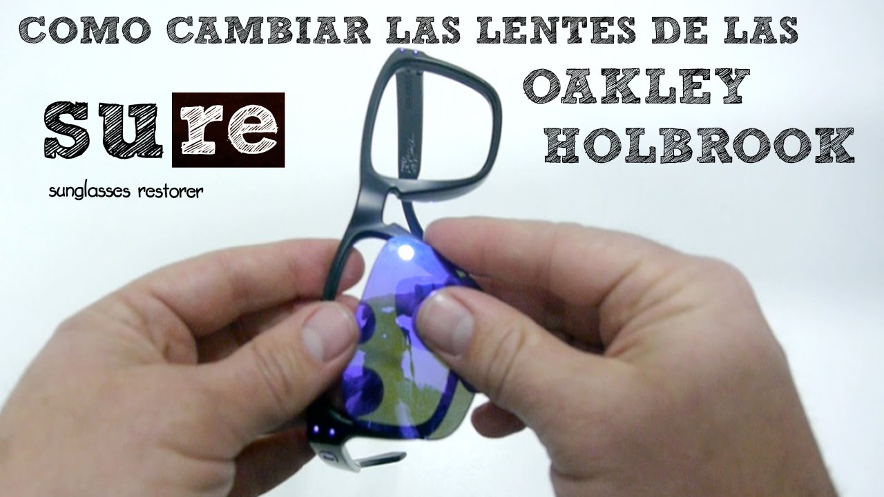 Lentes Oakley Holbrook – Cómo cambiar los cristales