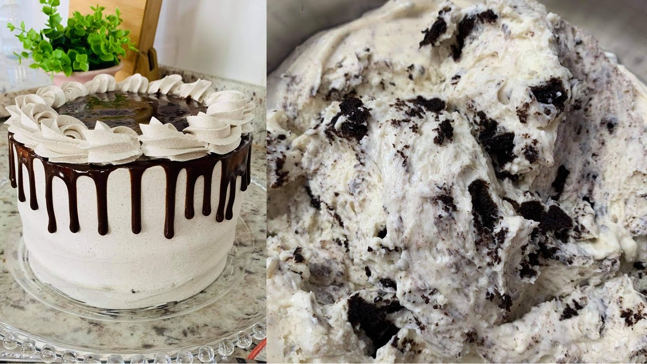 O MELHOR RECHEIO DE OREO PARA BOLOS E TORTAS | BOLO MESCLARO COM OREO E GANACHE | KAREN MUNHOZ