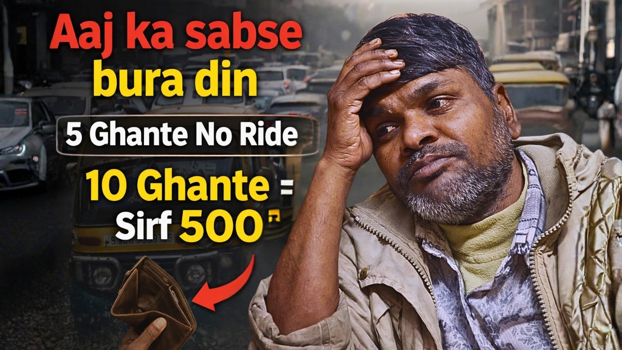 Itna Bura Din Kabhi Nahi Dekha 😭 |||Noida ne rula diya 😭 | 10 Ghante Me Sirf 500₹