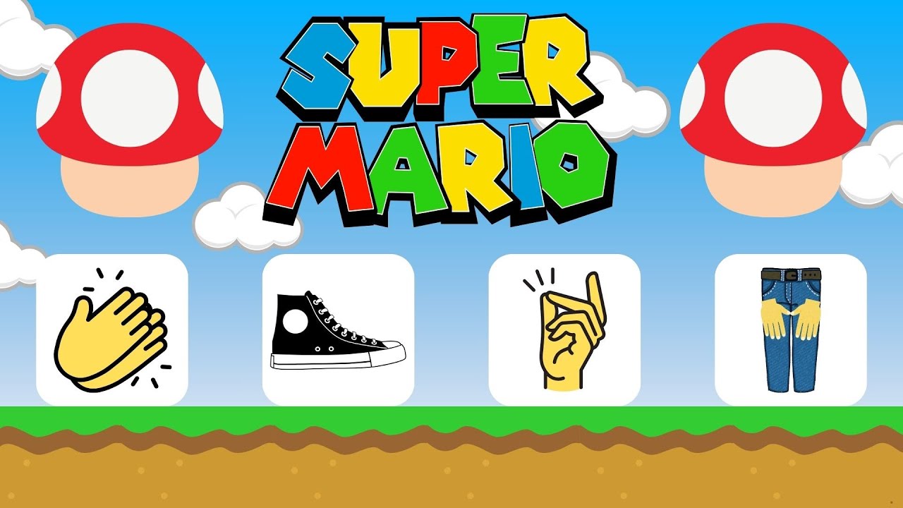 🍄Super Mario Theme! 🍄  EASY Body Percussion Play Along | Kindergarten and Preschool