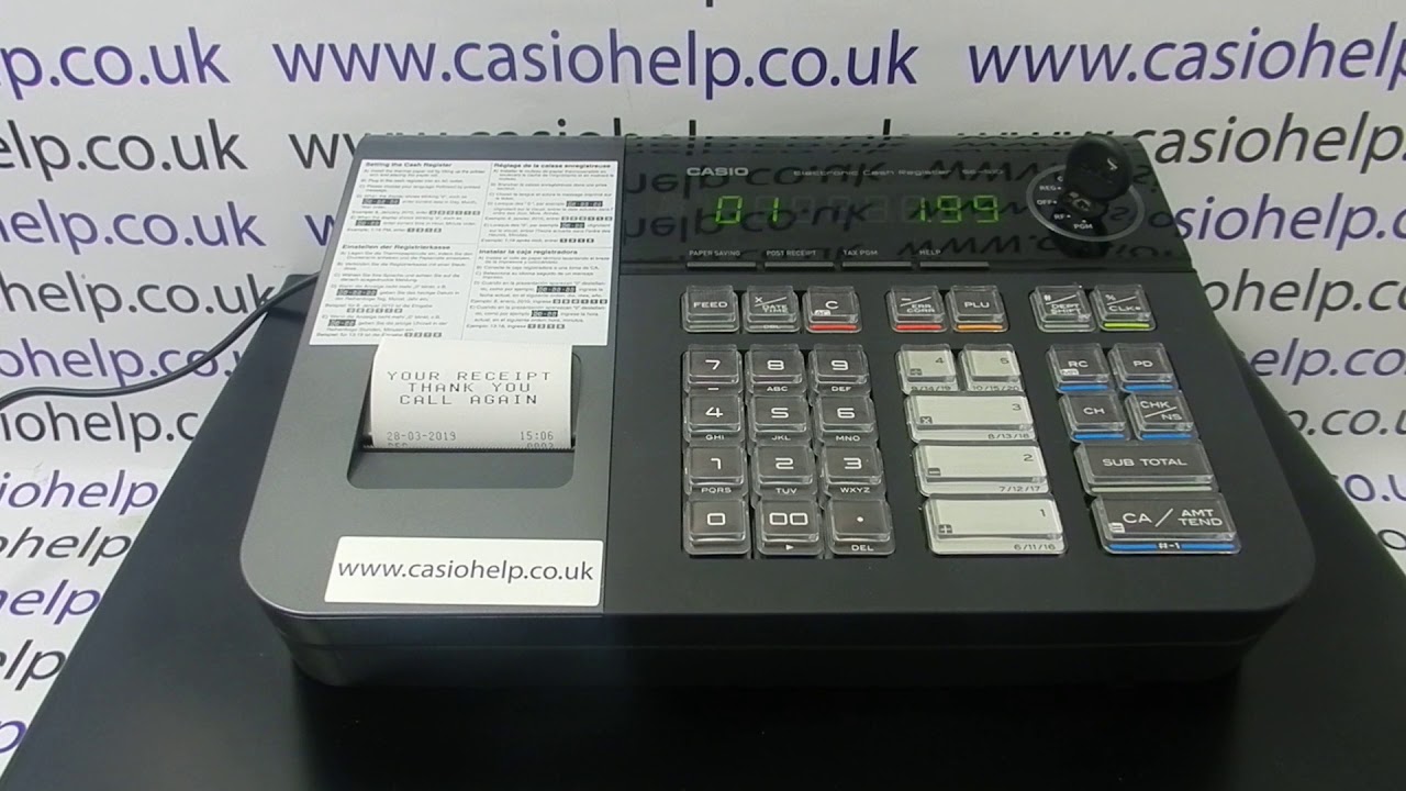E Error Casio SE-S10 Cash Register