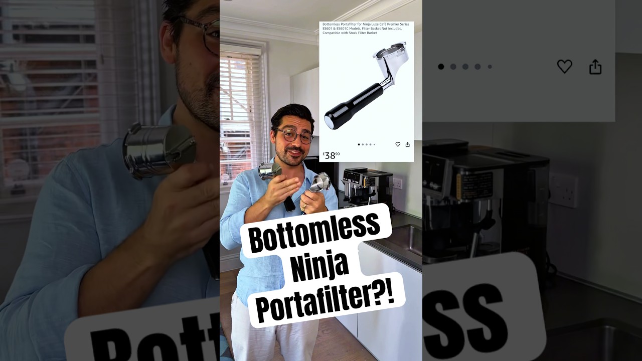 Ninja bottomless portafilter review! #Ninjaespresso #NinjaLuxe #NinjaLuxeBottomless