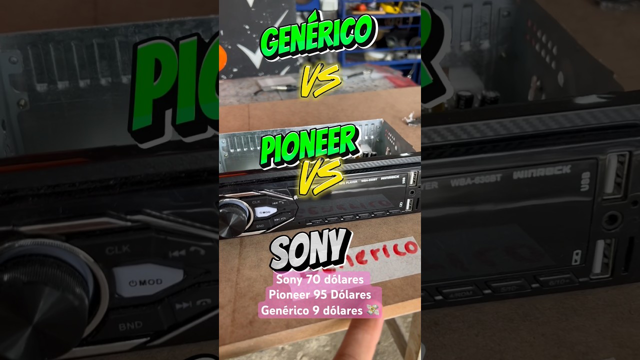 Diferencias entre est&eacute;reos #Pioneer #sony #Generico tecnologia  #automobile #audioequipment #audio