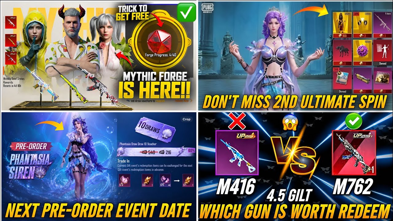 🔴 NEXT ULTIMATE SET 4.5 🔥😱 NEW M762 vs TIDAL M416 🤯 NEXT MYTHIC FORGE 4.6 😍 NEXT PRE-ORDER EVENT
