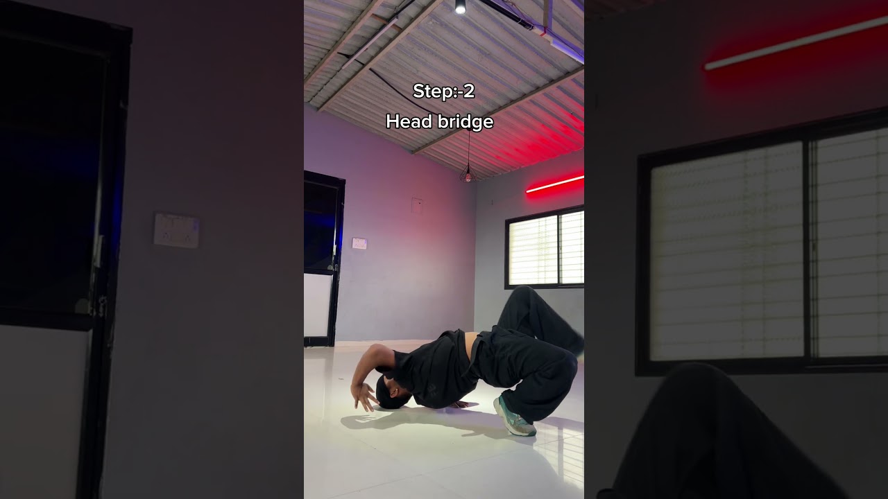 Bboy freezes combo