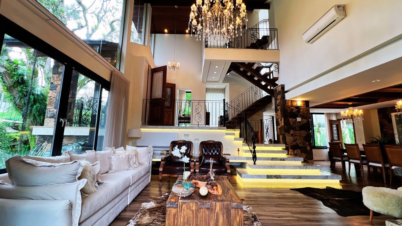 CASA DO LAGO À VENDA EM GRAMADO - ACONCHEGANTE E LUXUOSA LAKE HOUSE AMAZING IN BRAZIL LUXURY HOUSE