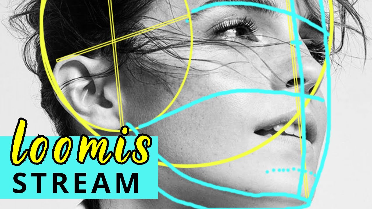 How to Sketch a Face Step by Step | Loomis Portrait Drawing Stream