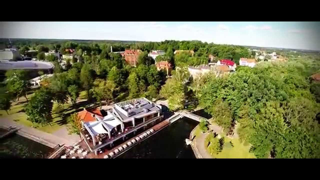 Ostróda z lotu ptaka 2014 cz.1 - nabrzeże jez. Drwęckiego