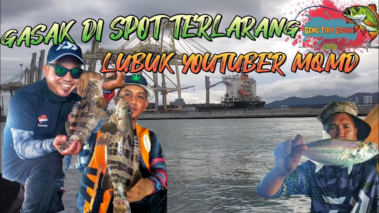 GASAK KERAPU DI SPOT TERLARANG#inflatableboatfishing #gasak #kerapu #grouperfish #grouperfishing