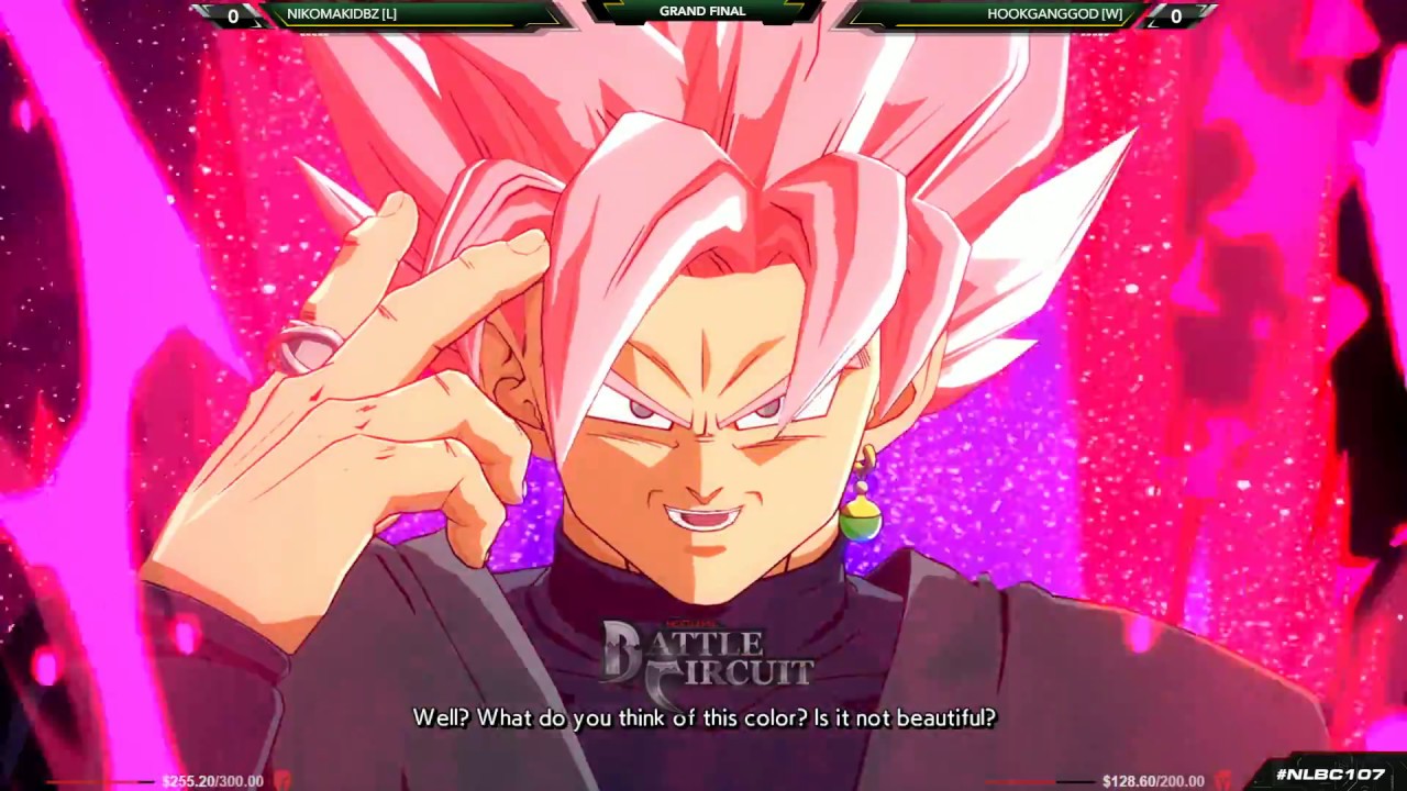 NLBC v.107 - Dragon Ball FighterZ GRAND FINAL - NicomakiDBZ vs Hookganggod [1080p/60fps]