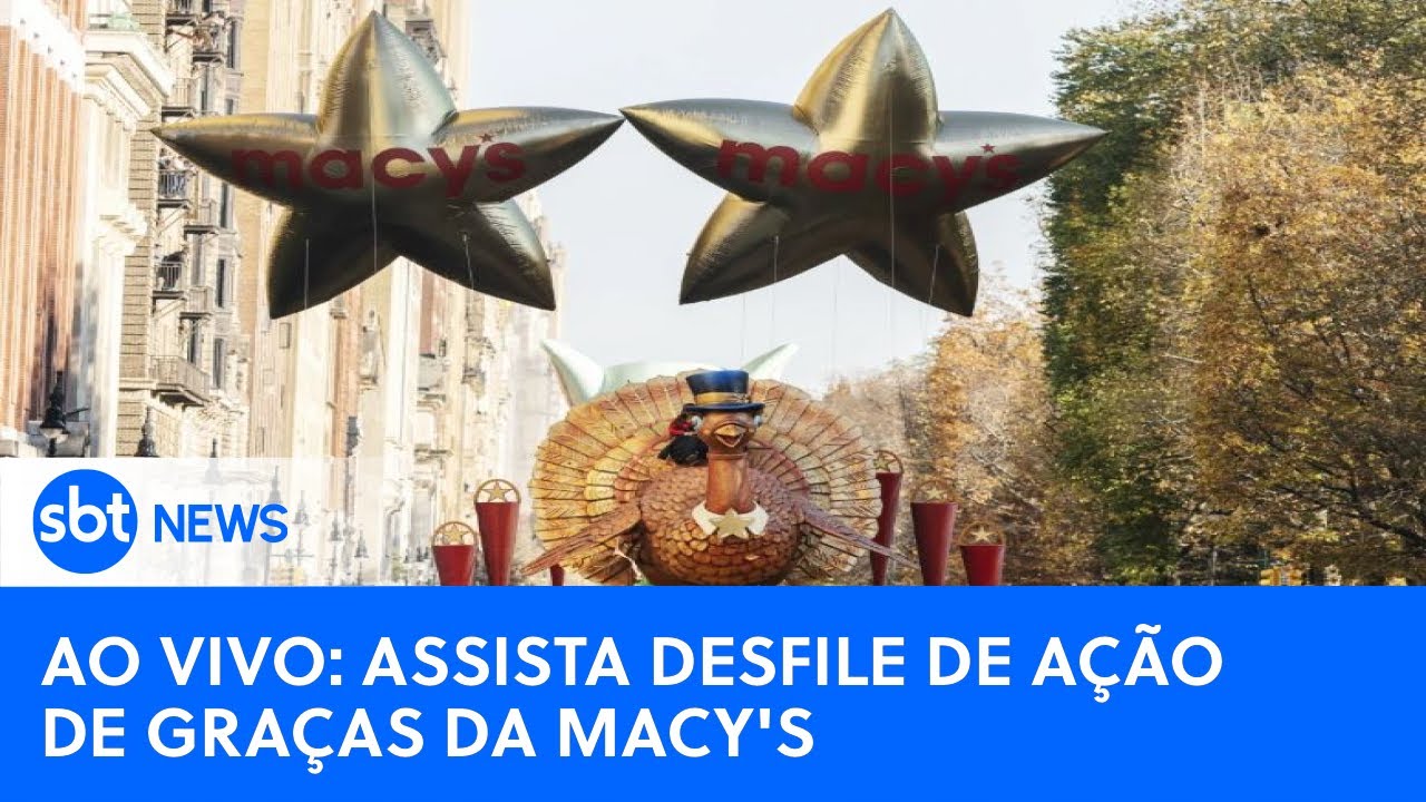 Assista a trecho do desfile de Ação de Graças da Macy's em Nova York