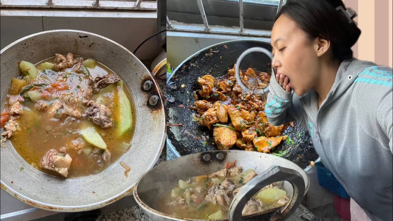 Grocery shopping for my mukbang ll home cook meal #chicken recipe / boil chicken 