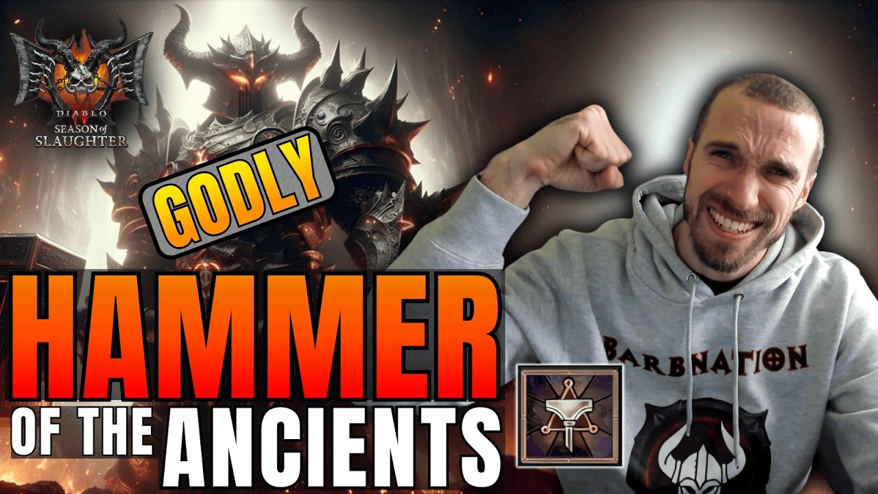 Самый мощный билд варвара с Молотом Древних в Diablo 4