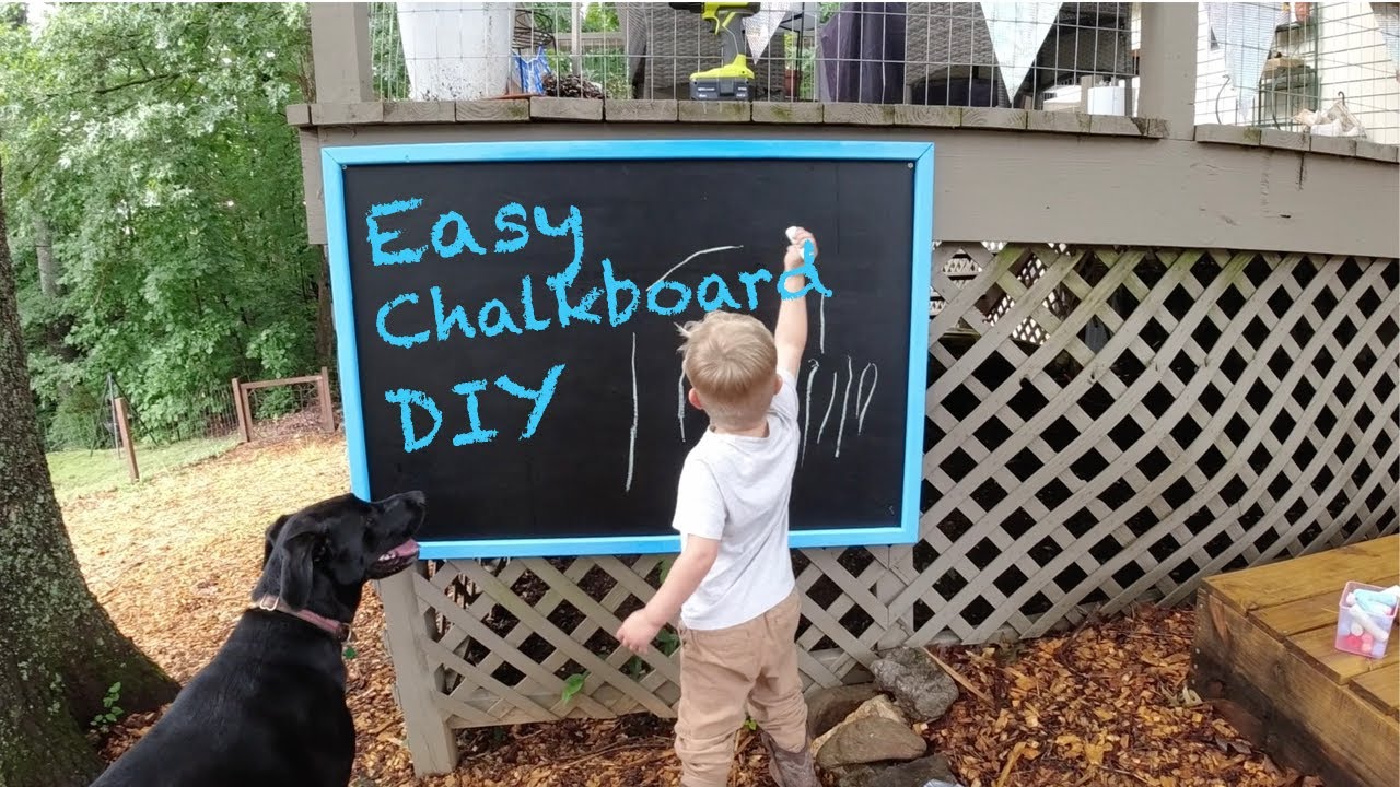The Easiest DIY Chalkboard Ever