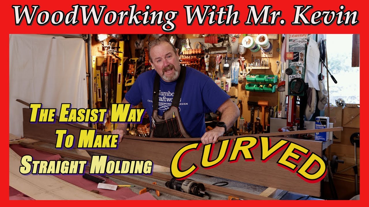 The Easiest Way To Make Straight Molding Curved 😲😲😲 !!! Wood Working with Mr. Kevin
