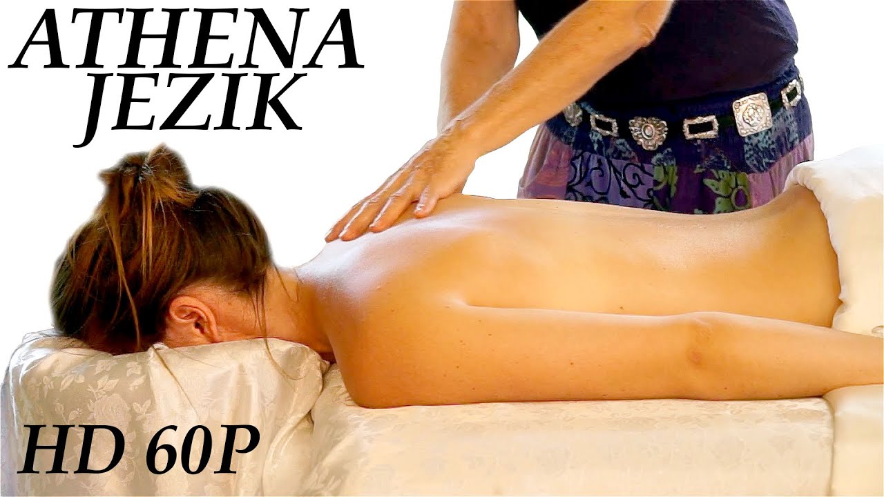 HD Back Massage Relaxation Techniques - ASMR Athena Jezik Full Body Series 1 of 7  60P