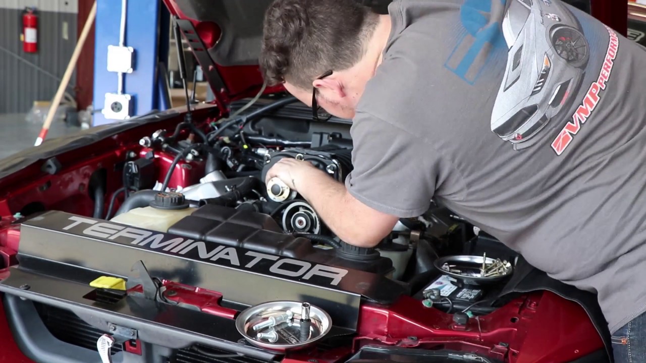 VMP TVS Supercharger Install + Dyno 2003 Cobra Before and After