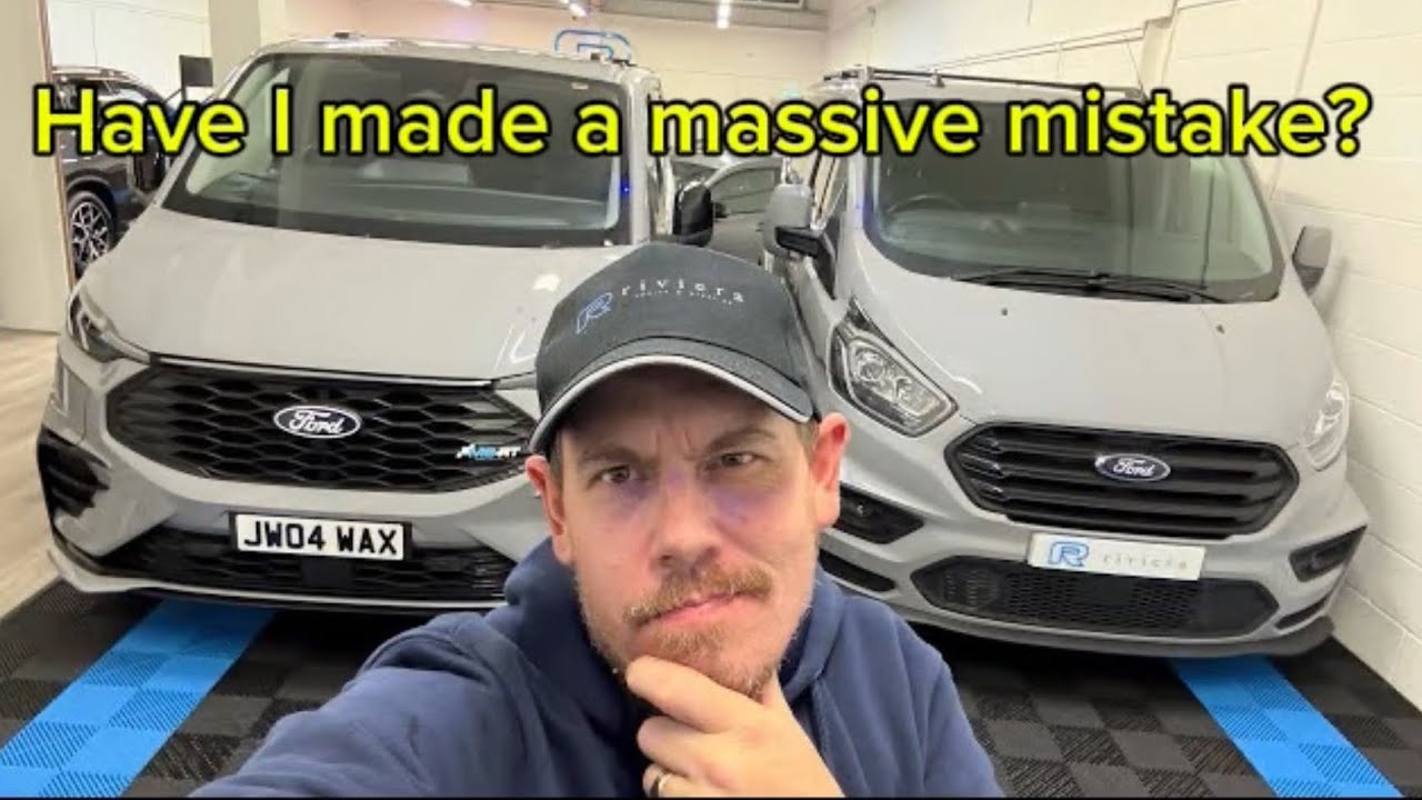 Неужели я совершил огромную ошибку? Прибыл новый фургон 😬 Ford Transit Custom MSRT Full EV!