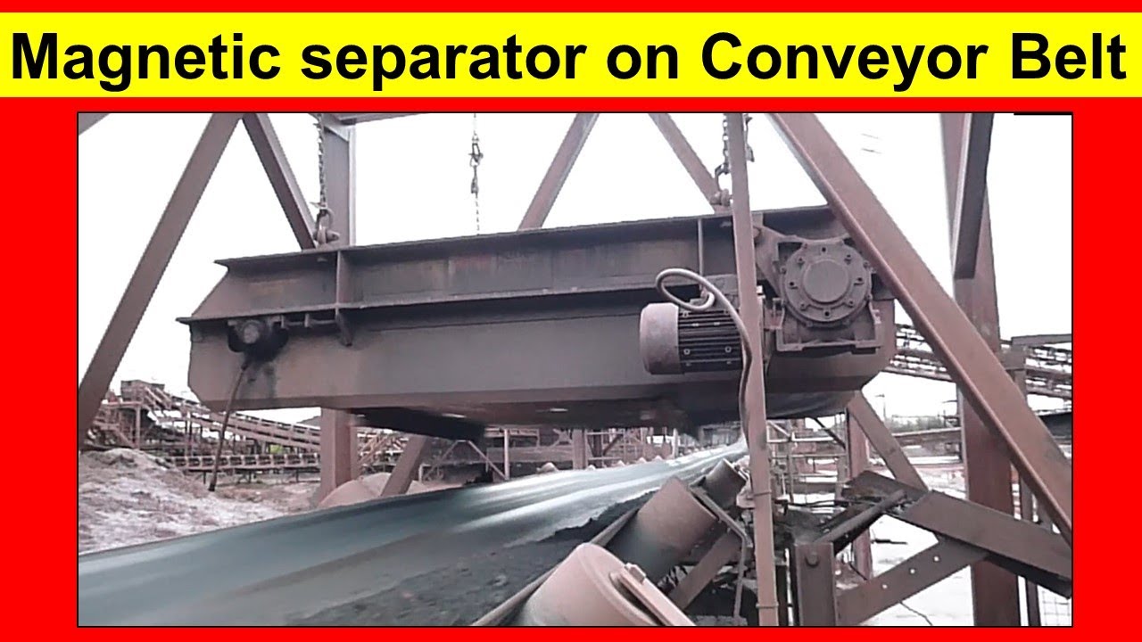Magnetic separator on Conveyor Belt