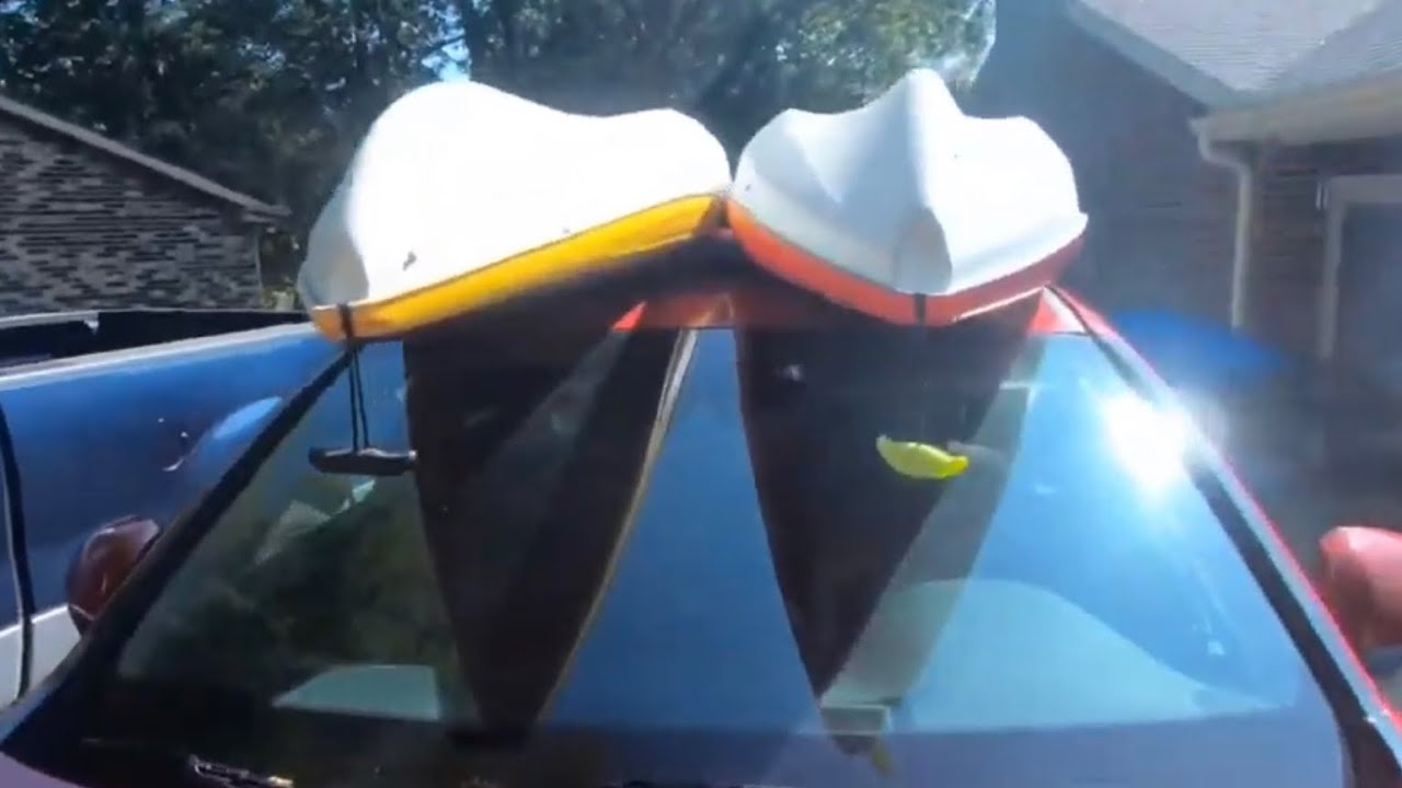 Cheap and Easy Car Kayak racks