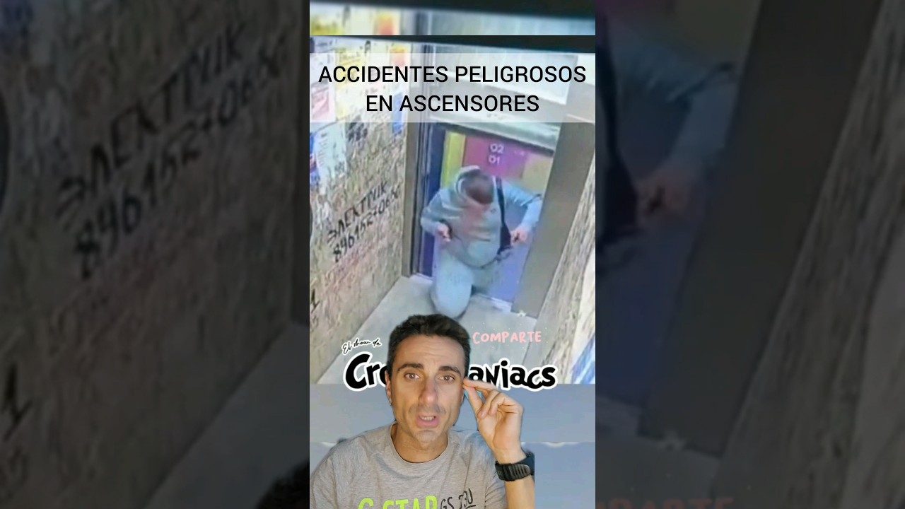 Accidentes peligrosos en ascensores.#supervivencia #curiosidades #emergencia
