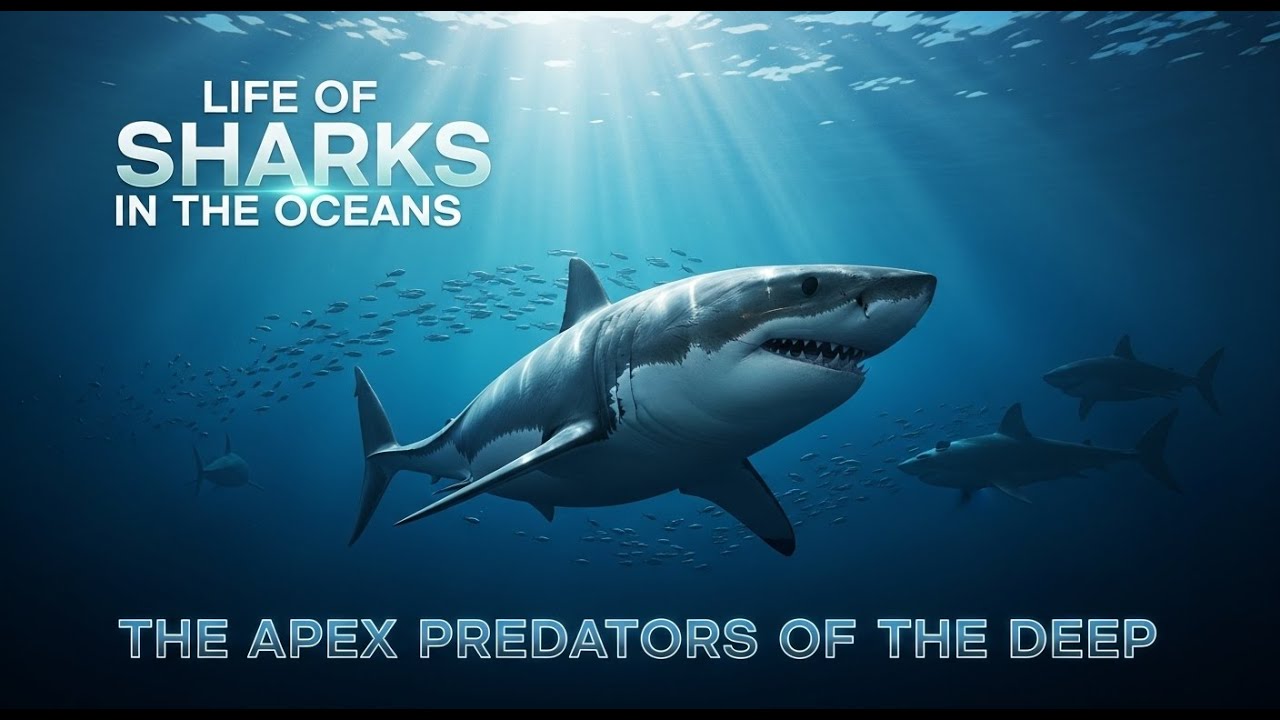 LIFE OF SHARKS IN OCEANS #LifeOfSharks #Shark #Documentary #OceanWildlife #CinematicNature