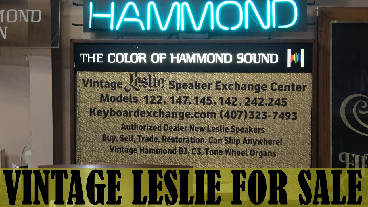 Vintage Leslie Speaker Exchange Center. Leslie 122, 142, 147, 222, 247, 145 at KeyboardExchange.com
