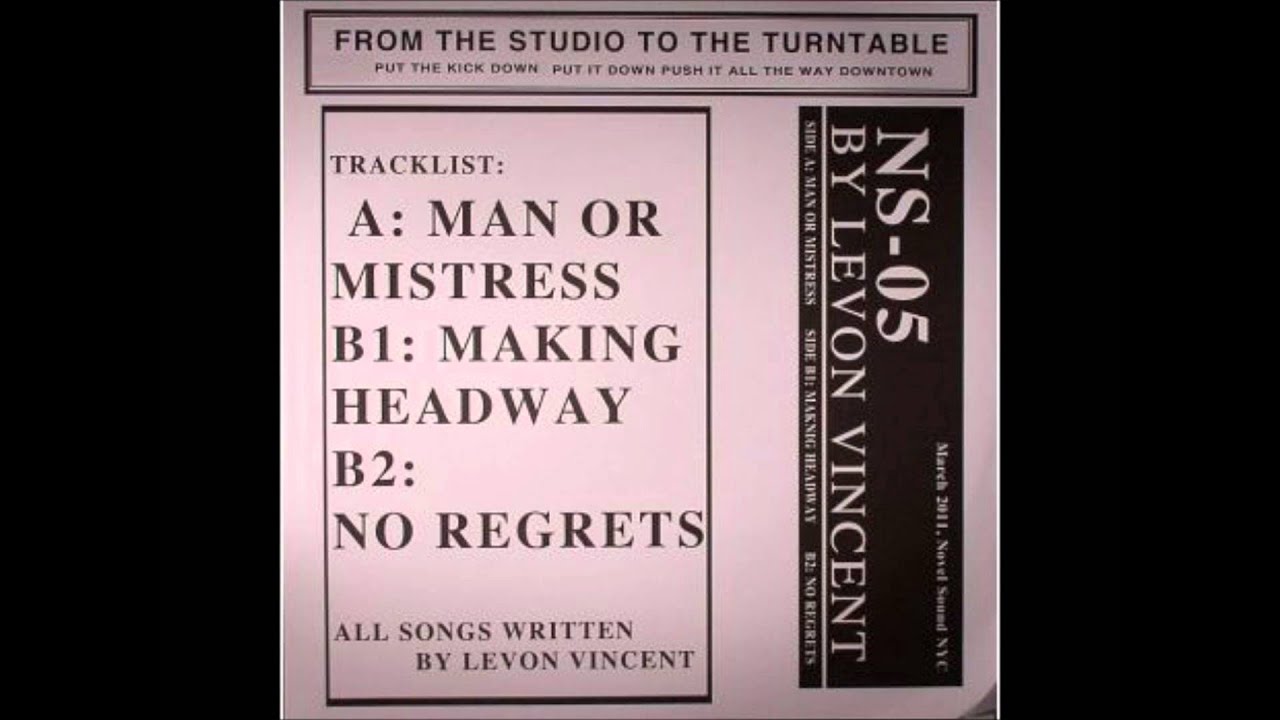Levon Vincent - Man Or Mistress