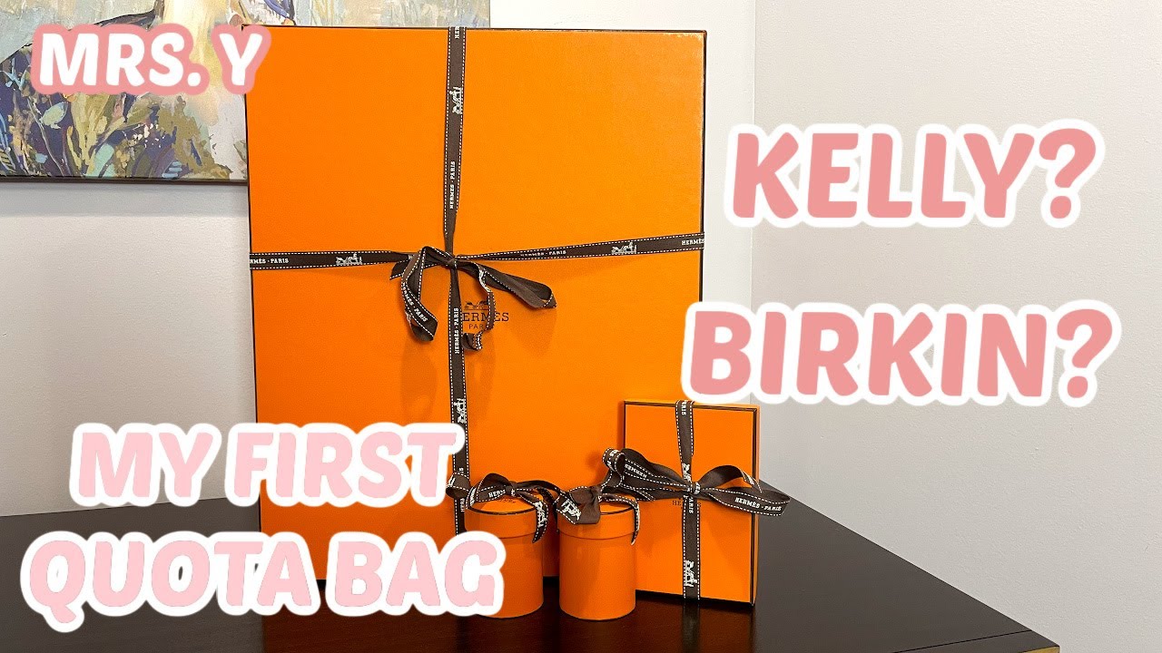 My First Hermes Quota Bag 2021🍊What's your guess? Kelly? or Birkin? 🦄 Hermes Unboxing!🍊